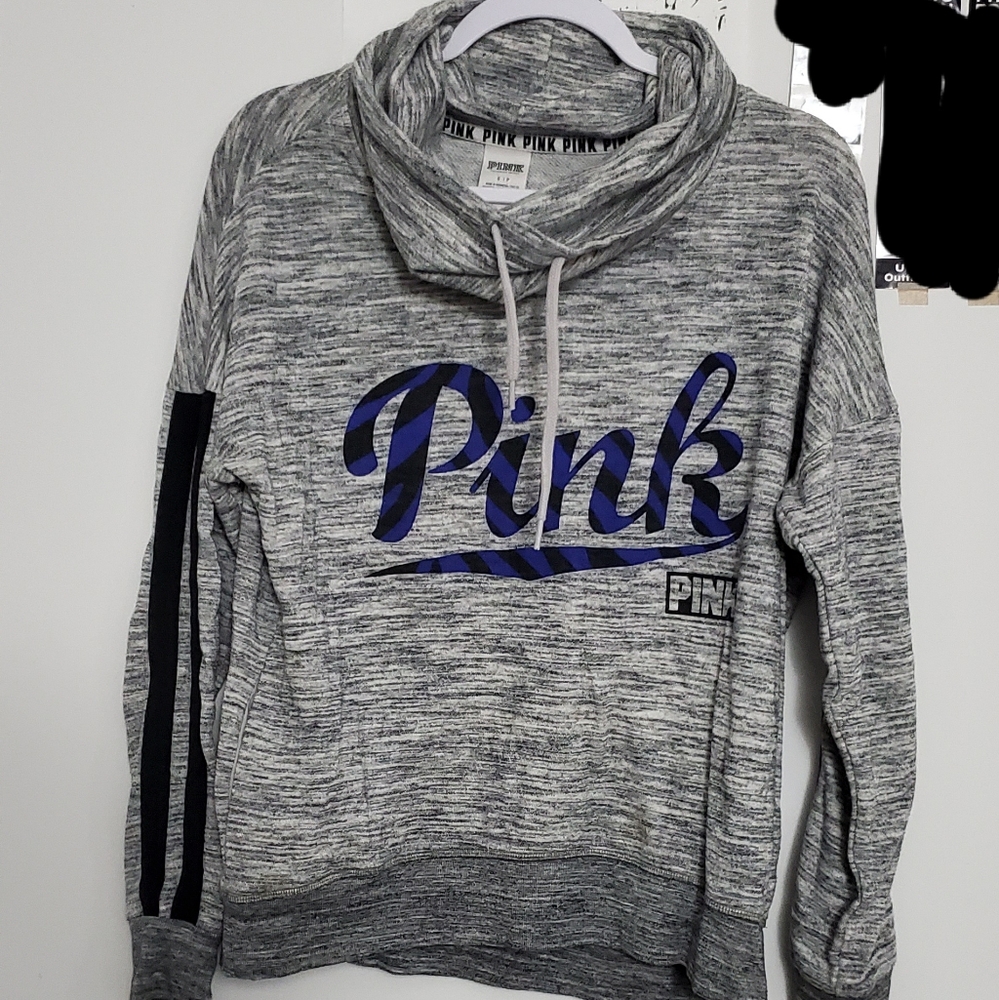 Pink large turtle neck sweater